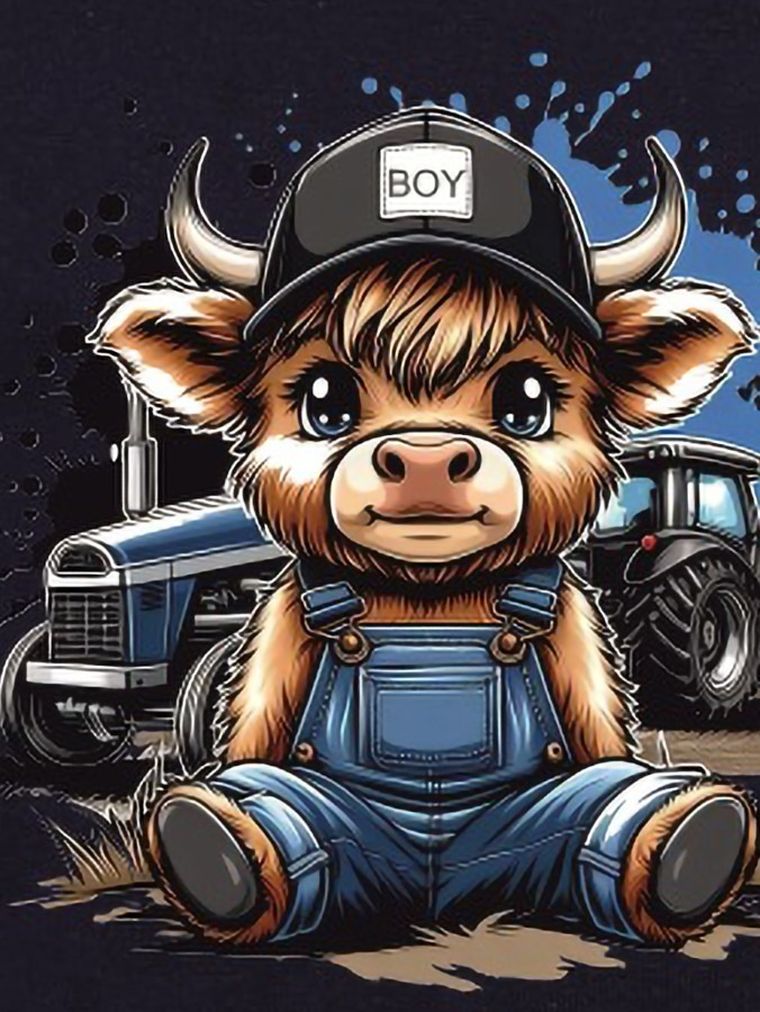 T-shirt chłopięcy, granatowy, Tup Tup