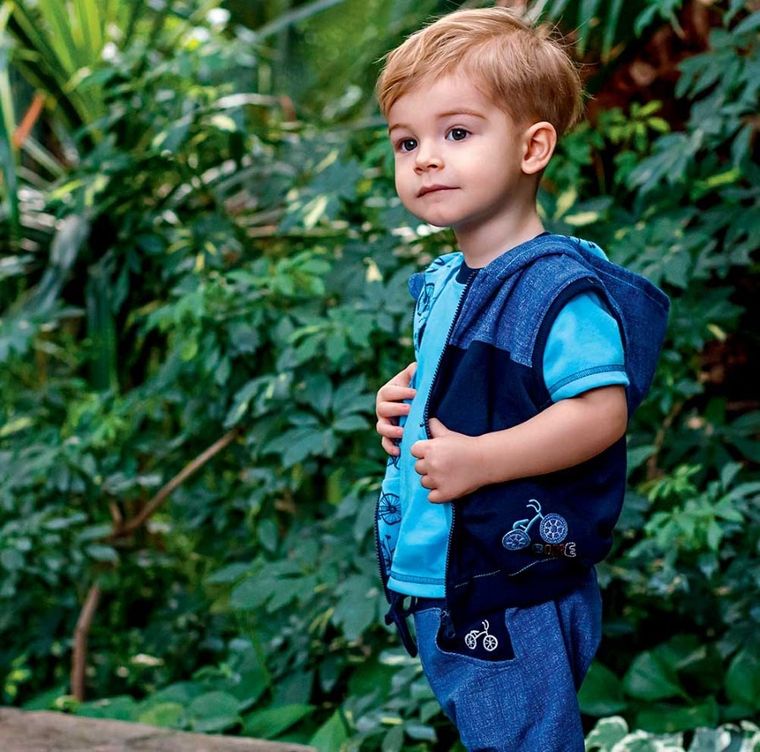 T-shirt chłopięcy, niebieski, Eevi