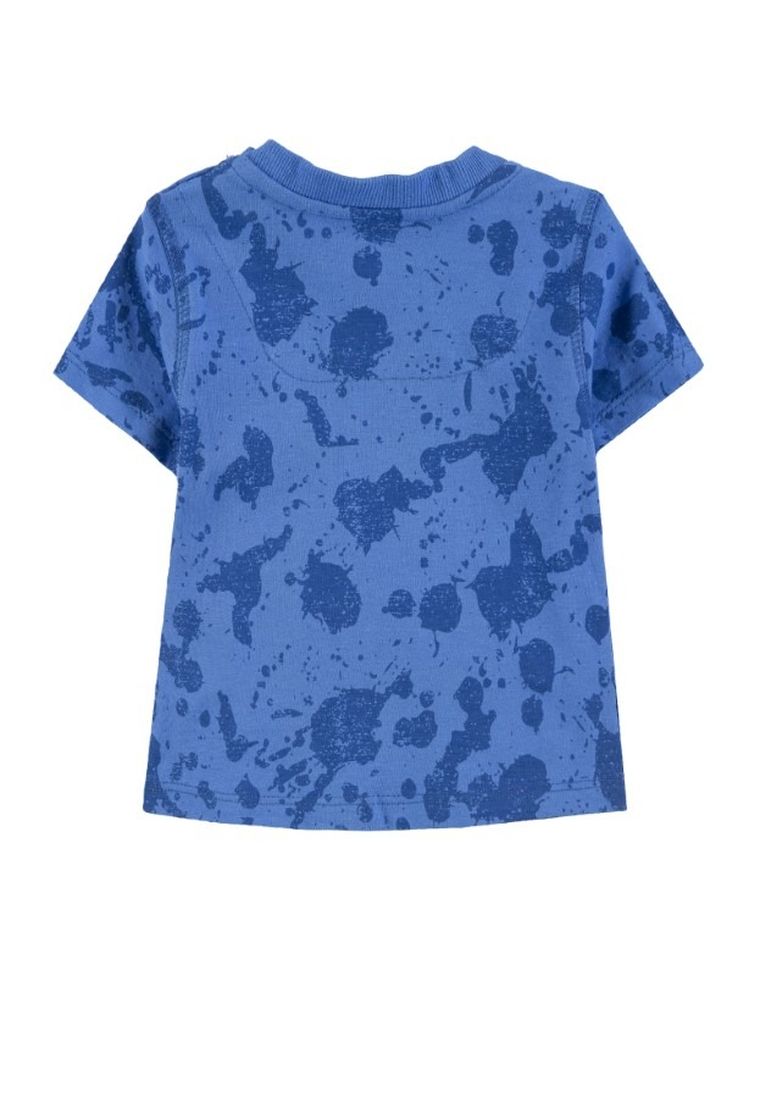 T-shirt chłopięcy, niebieski, Kanz