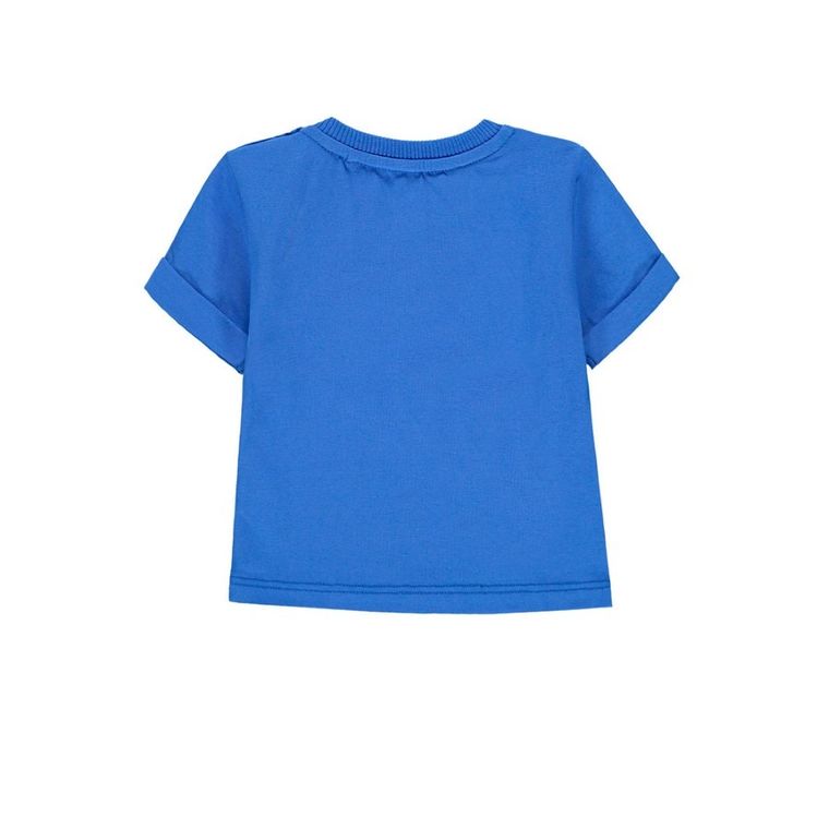 T-shirt chłopięcy, niebieski, Kanz