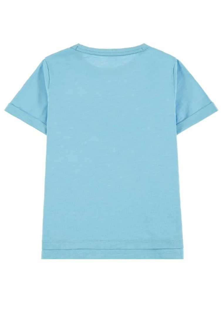 T-shirt chłopięcy, niebieski, Tom Tailor