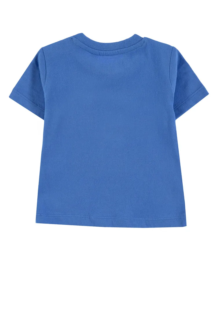 T-shirt chłopięcy, niebieski, Tom Tailor