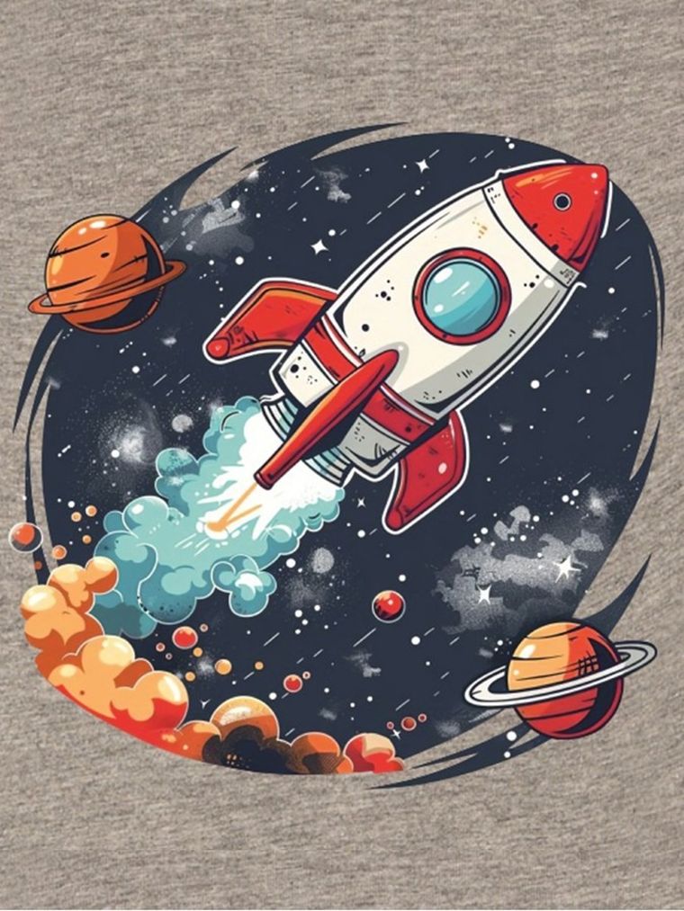 T-shirt chłopięcy, szary, Tup Tup