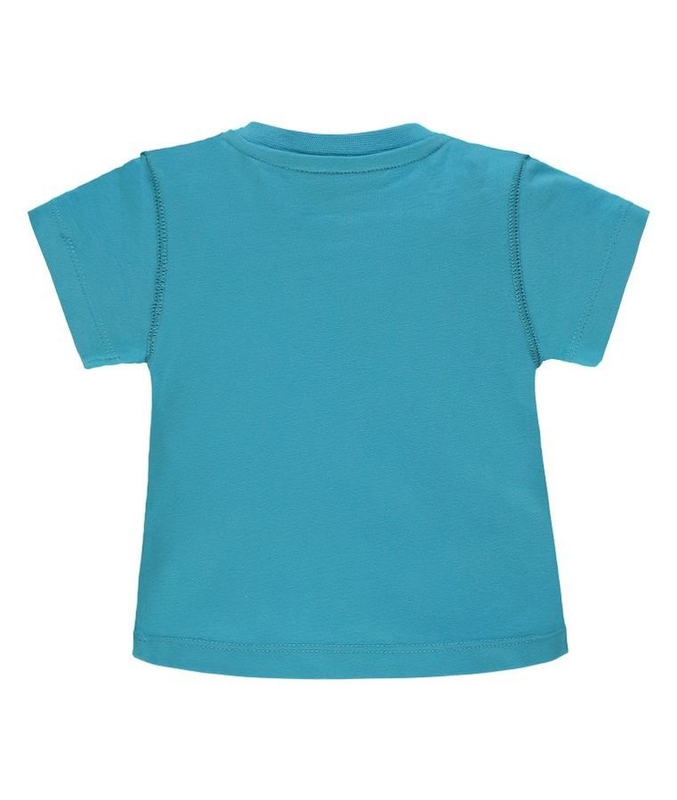 T-shirt chłopięcy, turkusowy, Kanz