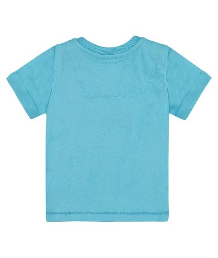 T-shirt chłopięcy, turkusowy, Kanz