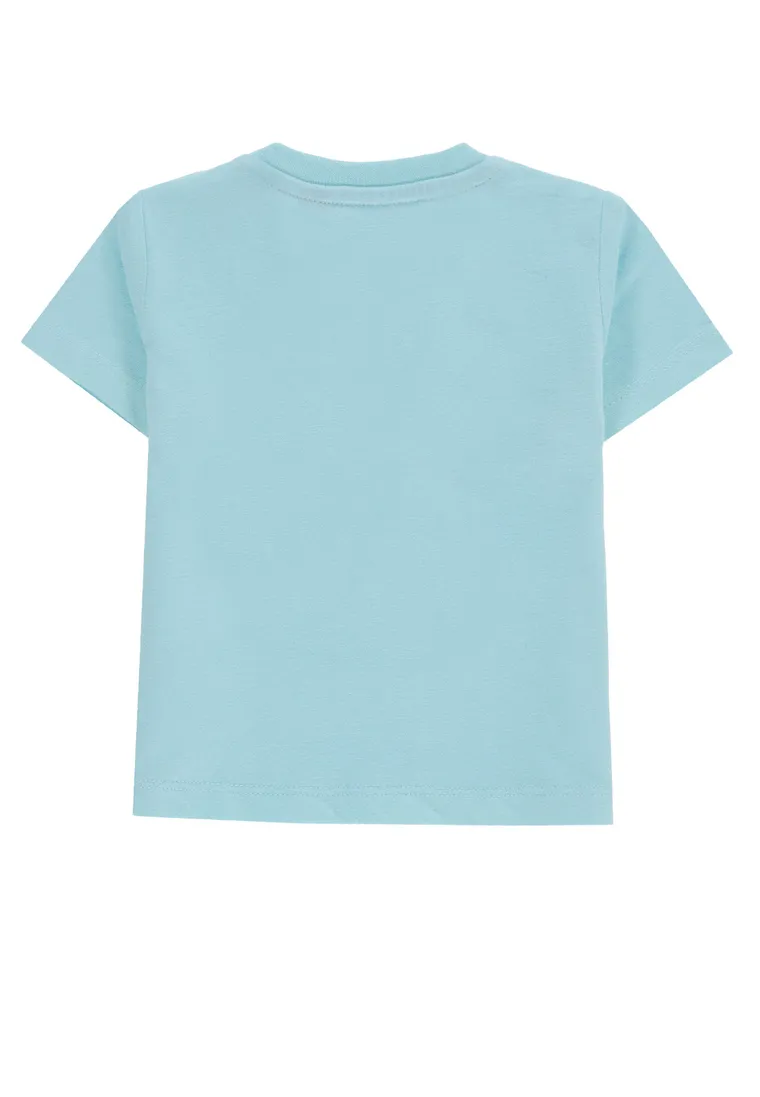 T-shirt chłopięcy, turkusowy, Tom Tailor