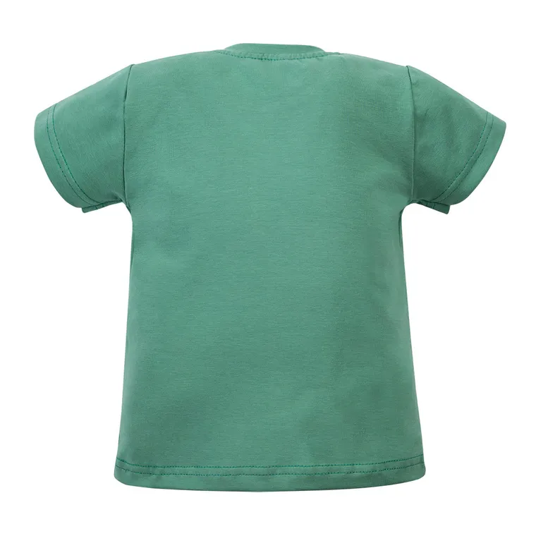 T-shirt chłopięcy, zielony, Eevi