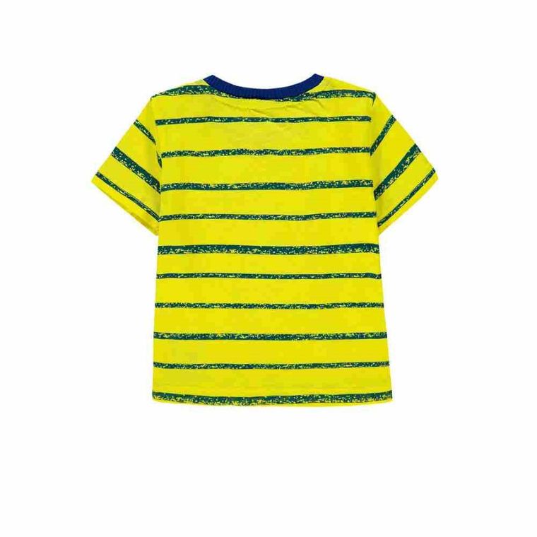 T-shirt chłopięcy, żółty, Kanz
