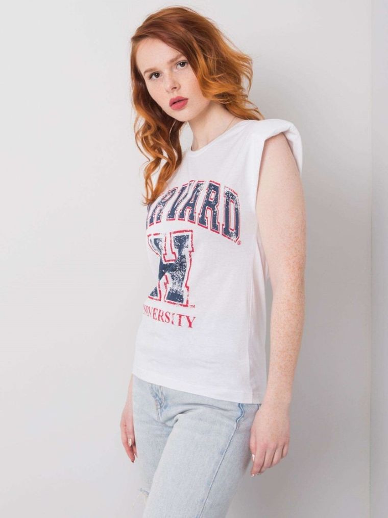 T-shirt damski, biały, H&B