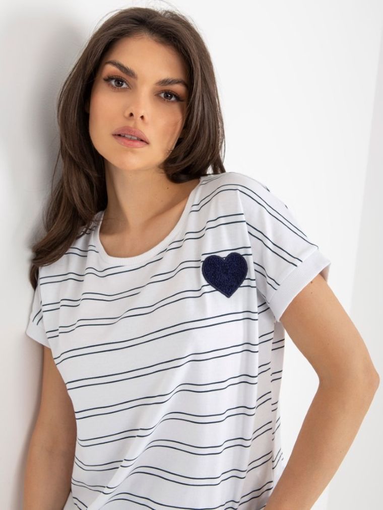 T-shirt damski, biały, Relevance