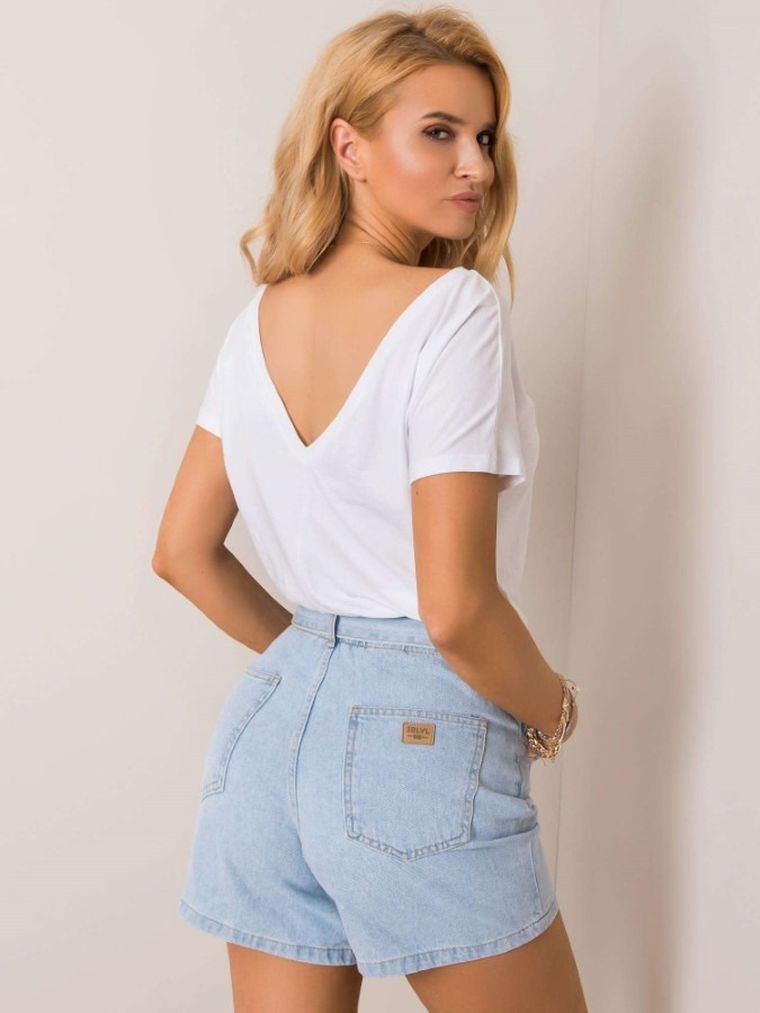 T-shirt damski, biały, Rue Paris