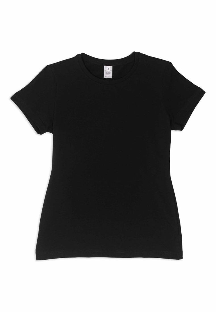 T-shirt damski, czarny, Golden Queen