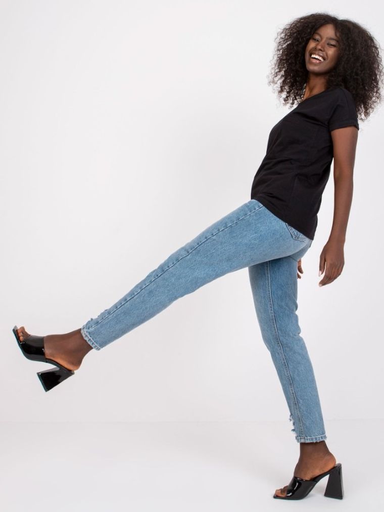 T-shirt damski, czarny, Mayflies