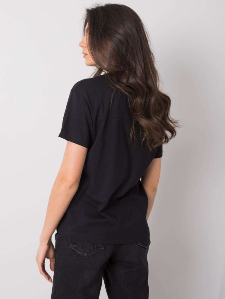 T-shirt damski, czarny, Pepper & Mint