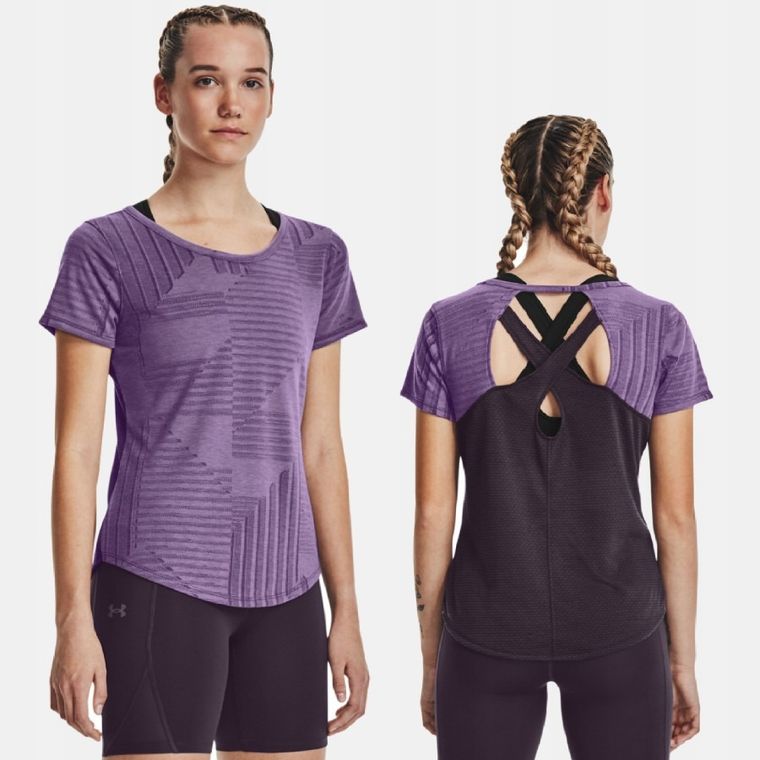 T-shirt damski, fioletowy, Under Armour
