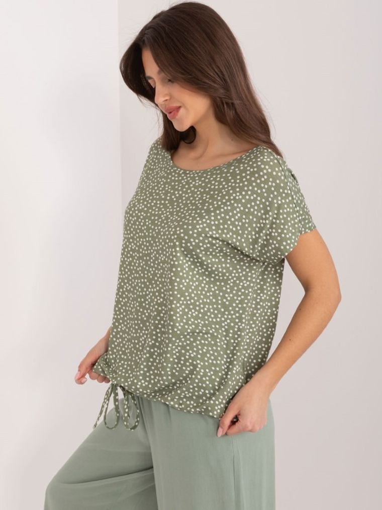 T-shirt damski, khaki, Sublevel