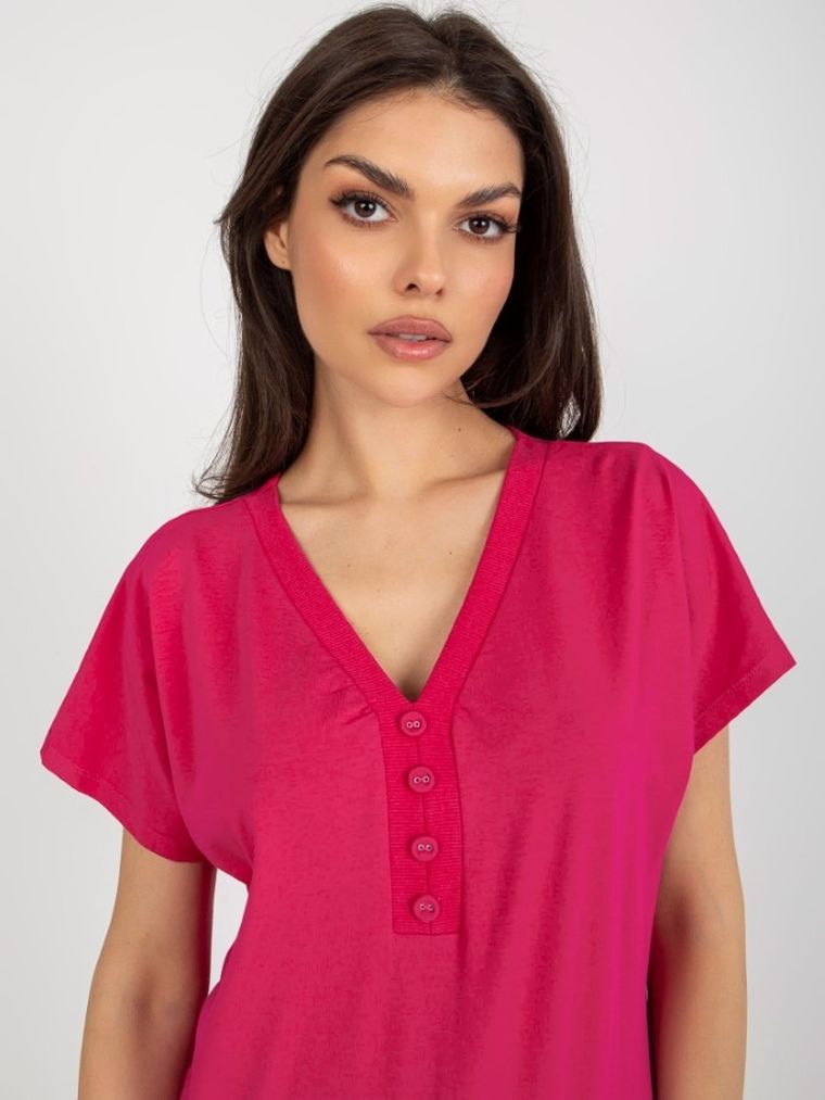 T-shirt damski, niebieski, Relevance