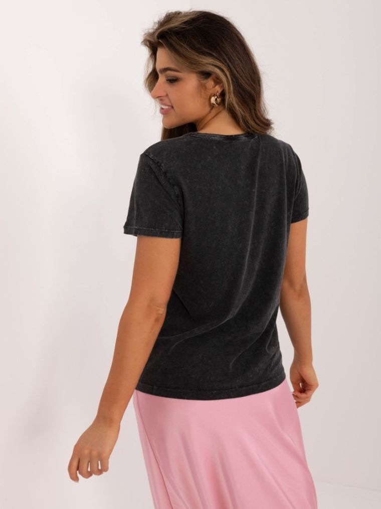 T-shirt damski, szary, Sublevel