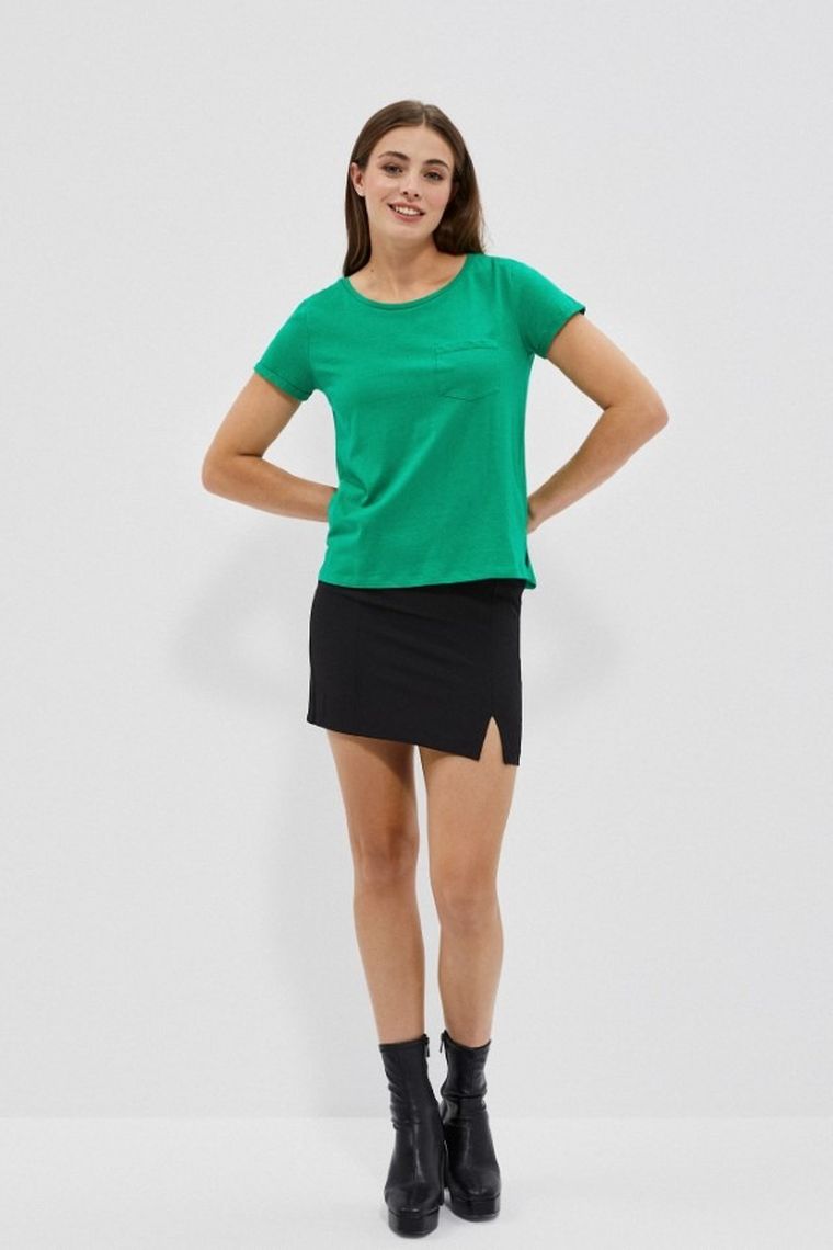 T-shirt damski, zielony, Moodo