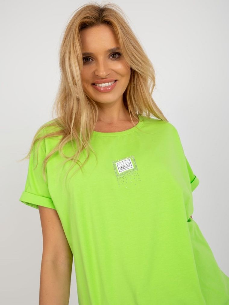 T-shirt damski, zielony, Relevance