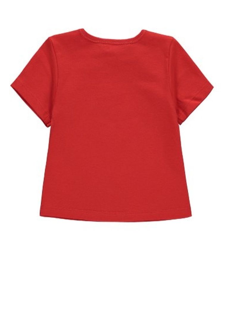 T-shirt dziecięcy, czerwony, Kanz