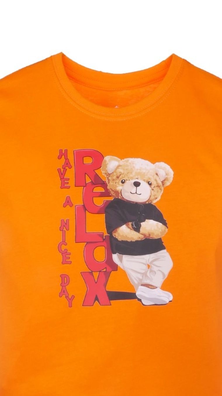 T-shirt dziecięcy, pomarańczowy, Tup Tup