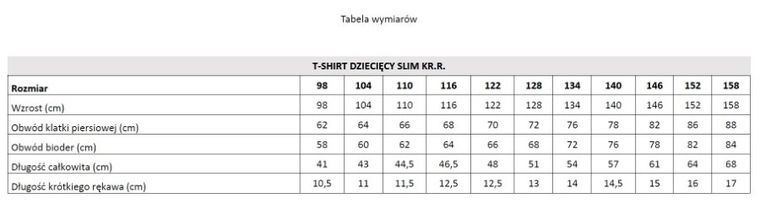 T-shirt dziecięcy, slim, biały, Tup Tup