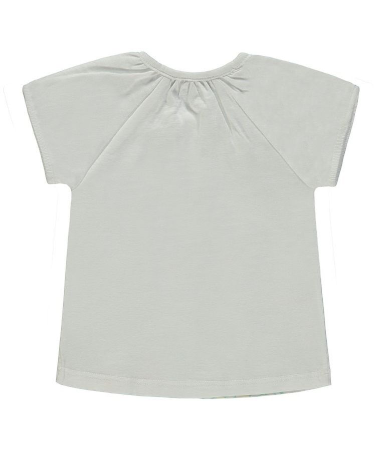 T-shirt dziewczęcy, biały, Kanz