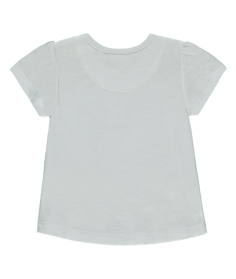 T-shirt dziewczęcy, biały, Kanz