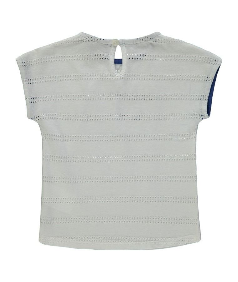 T-shirt dziewczęcy, biały, Kanz