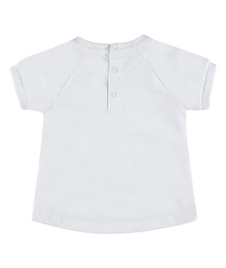 T-shirt dziewczęcy, biały, Kanz