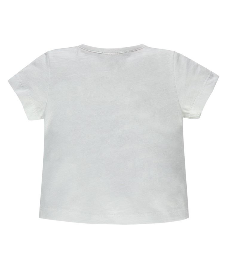 T-shirt dziewczęcy, biały, Kanz