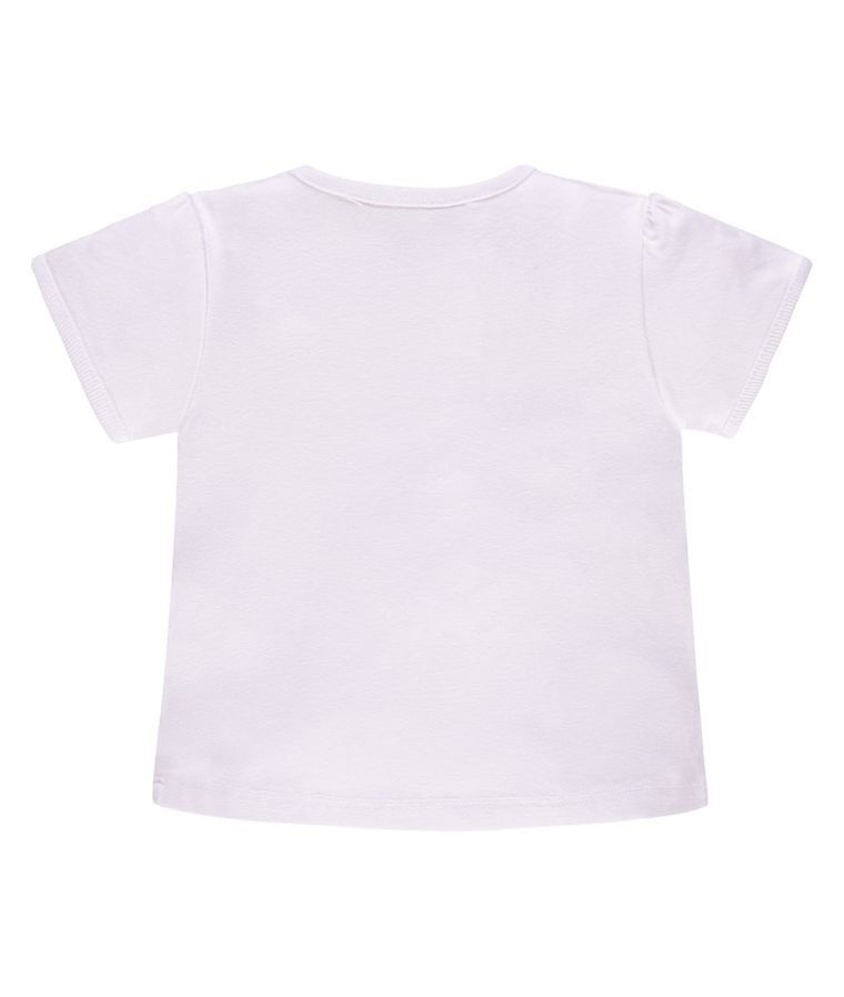 T-shirt dziewczęcy, biały, Kanz