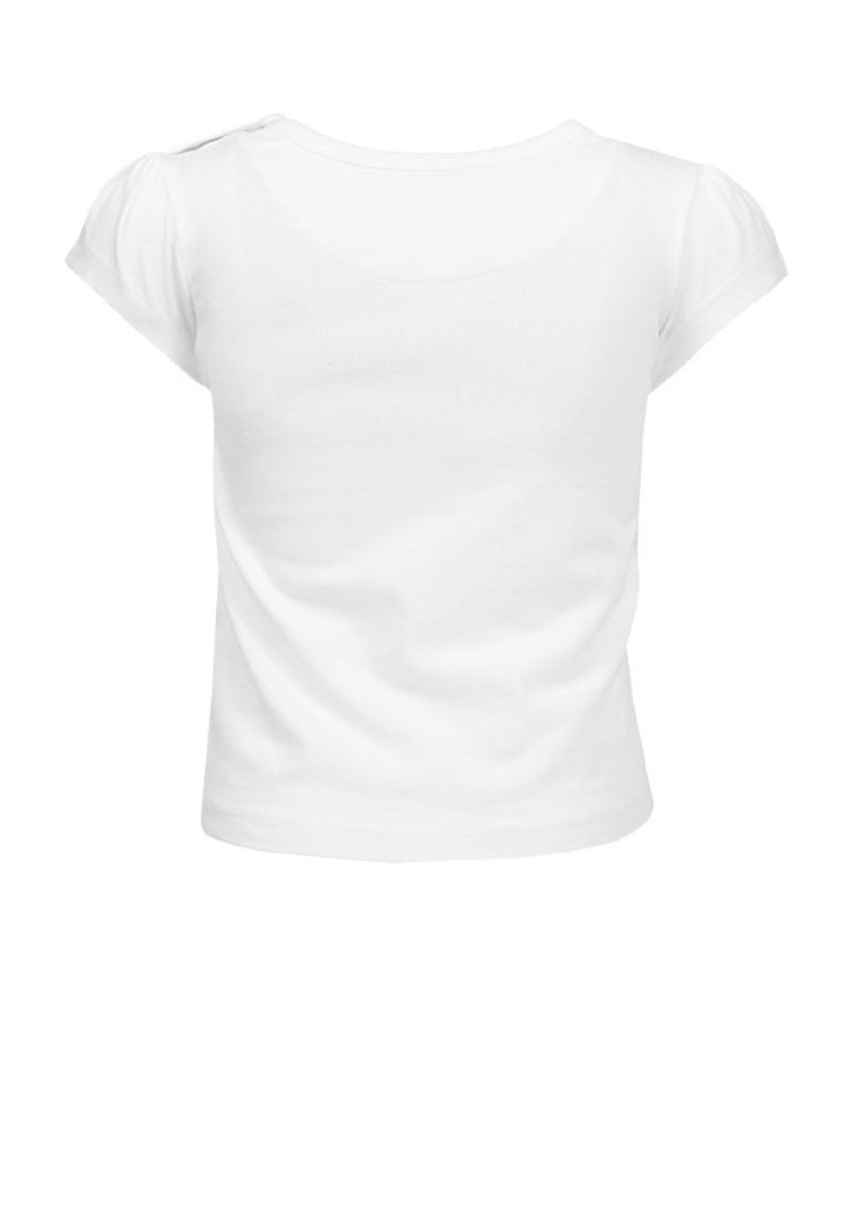 T-shirt dziewczęcy, biały, Lief