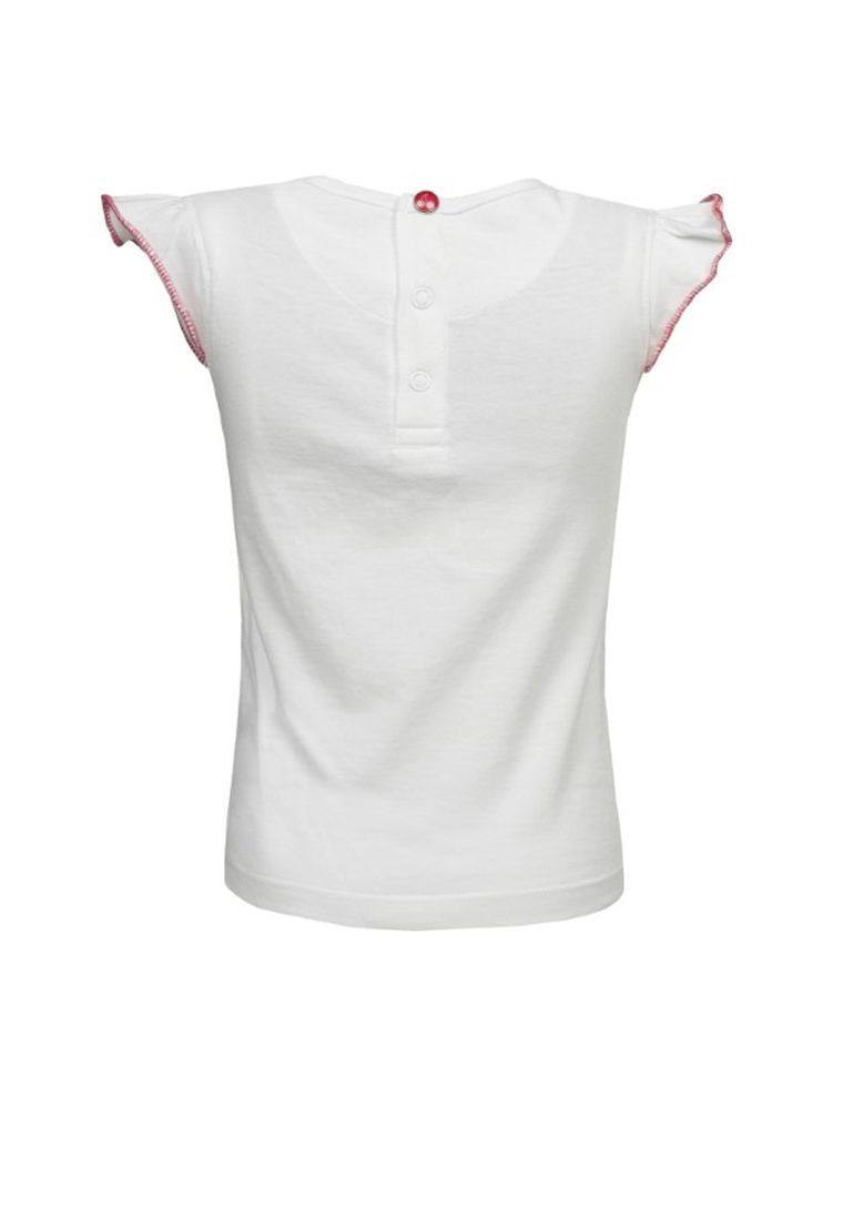 T-shirt dziewczęcy, biały, Lief