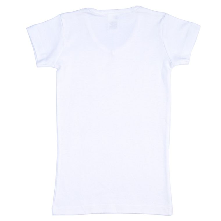 T-shirt dziewczęcy, biały, Olimpias