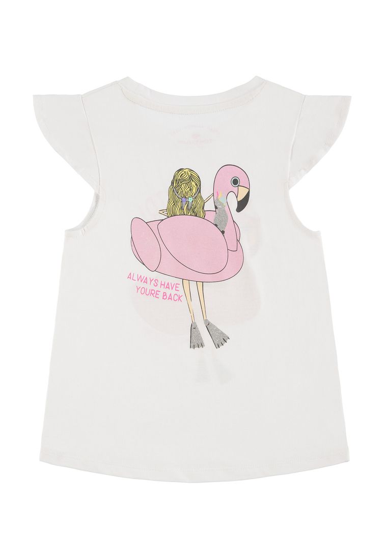 T-shirt dziewczęcy, biały, Tom Tailor