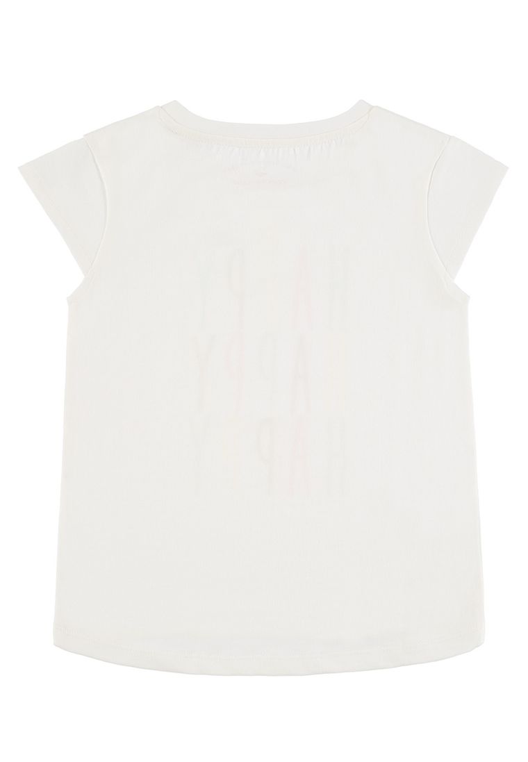 T-shirt dziewczęcy, biały, Tom Tailor