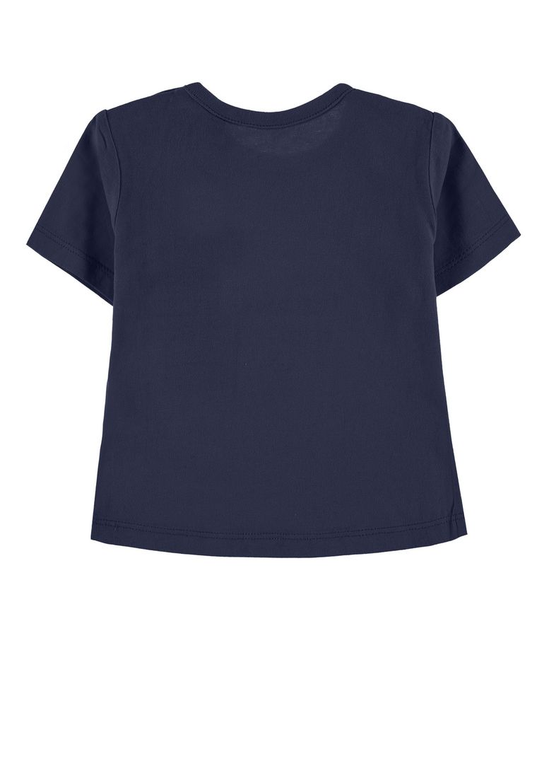 T-shirt dziewczęcy, ciemnoniebieski, Tom Tailor