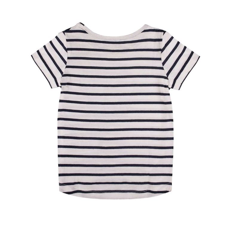 T-shirt dziewczęcy, czarno-biały, Tom Tailor