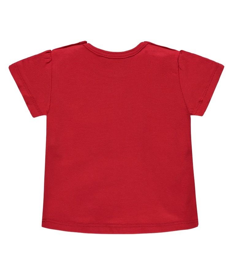 T-shirt dziewczęcy, czerwony, Kanz