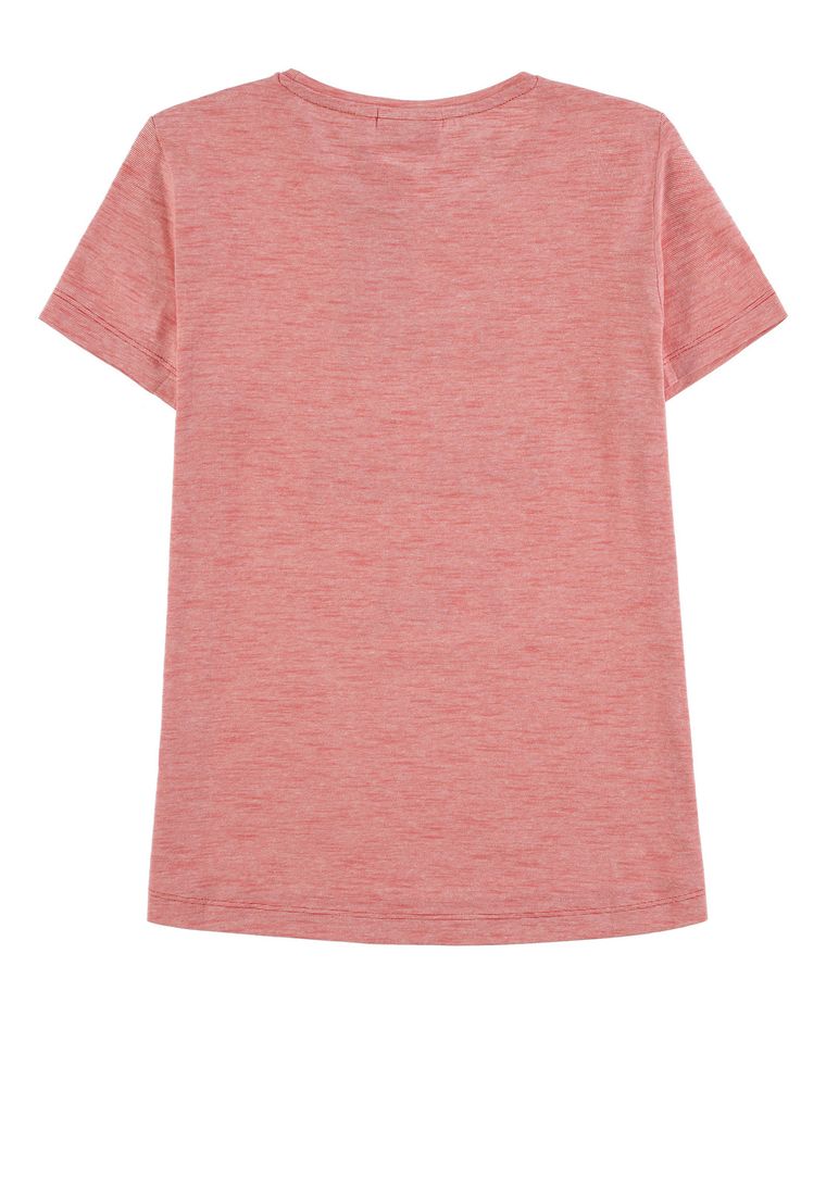 T-shirt dziewczęcy, czerwony, Tom Tailor