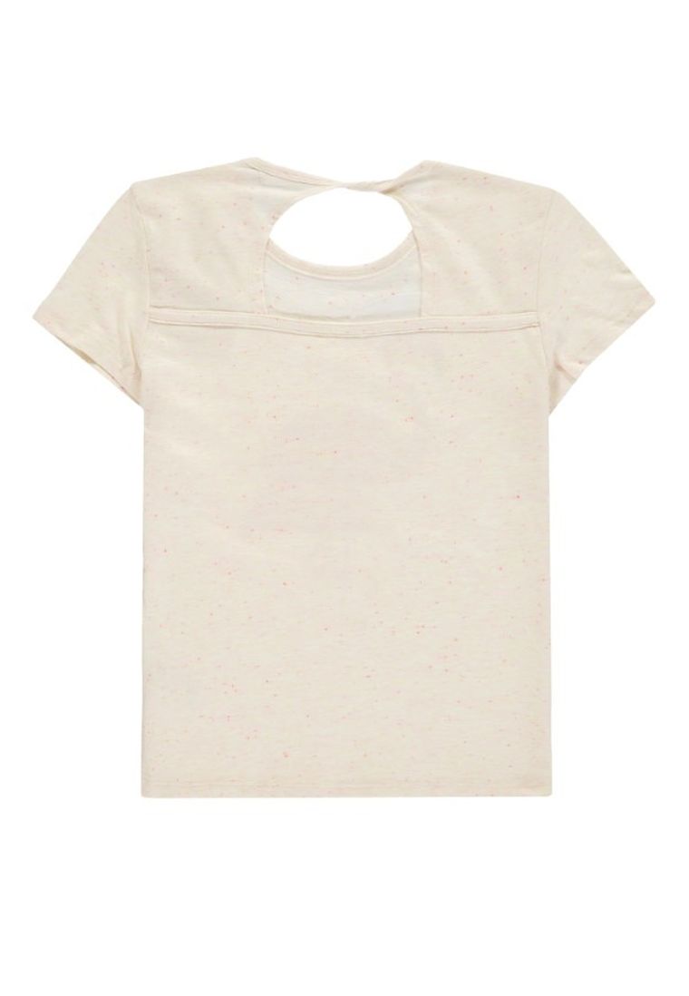 T-shirt dziewczęcy, ecru, Tom Tailor