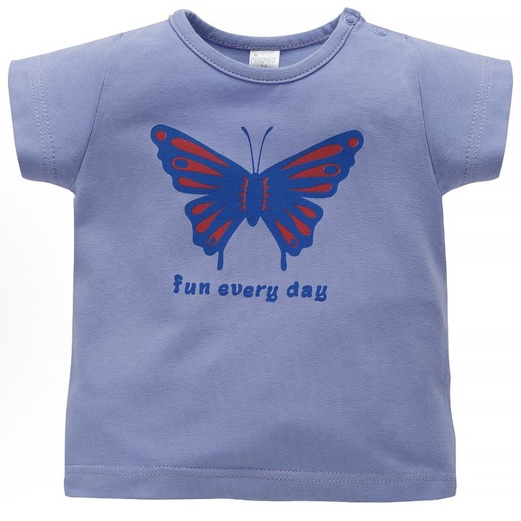 T-shirt dziewczęcy, fioletowy, Pinokio