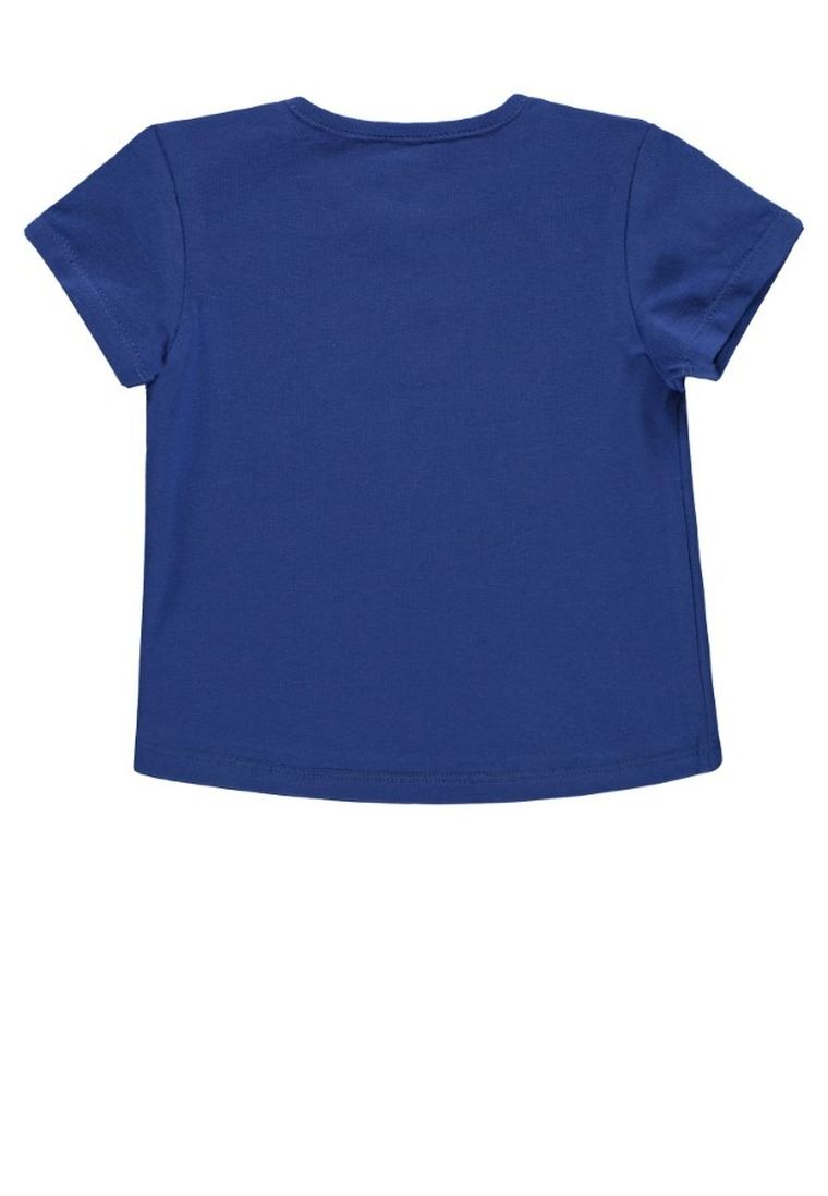 T-shirt dziewczęcy, granatowy, Kanz