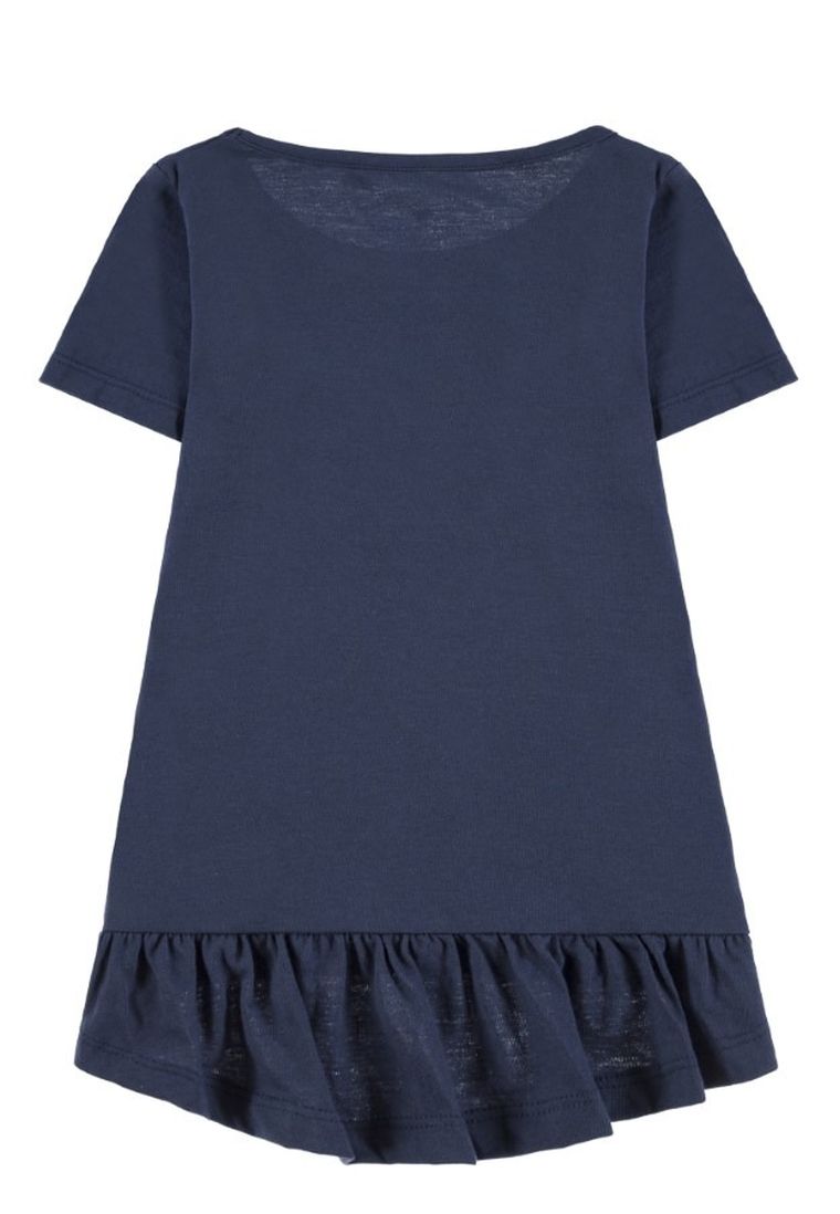 T-shirt dziewczęcy, granatowy, Tom Tailor