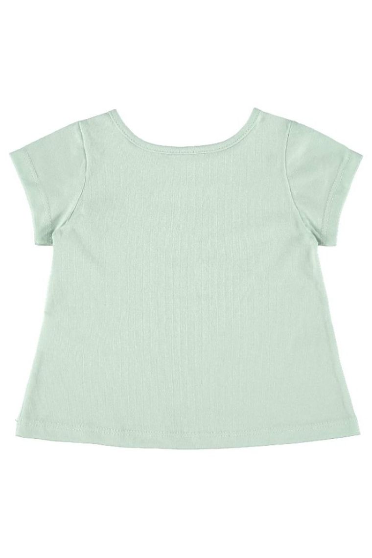 T-shirt dziewczęcy, jasnozielony, Quimby