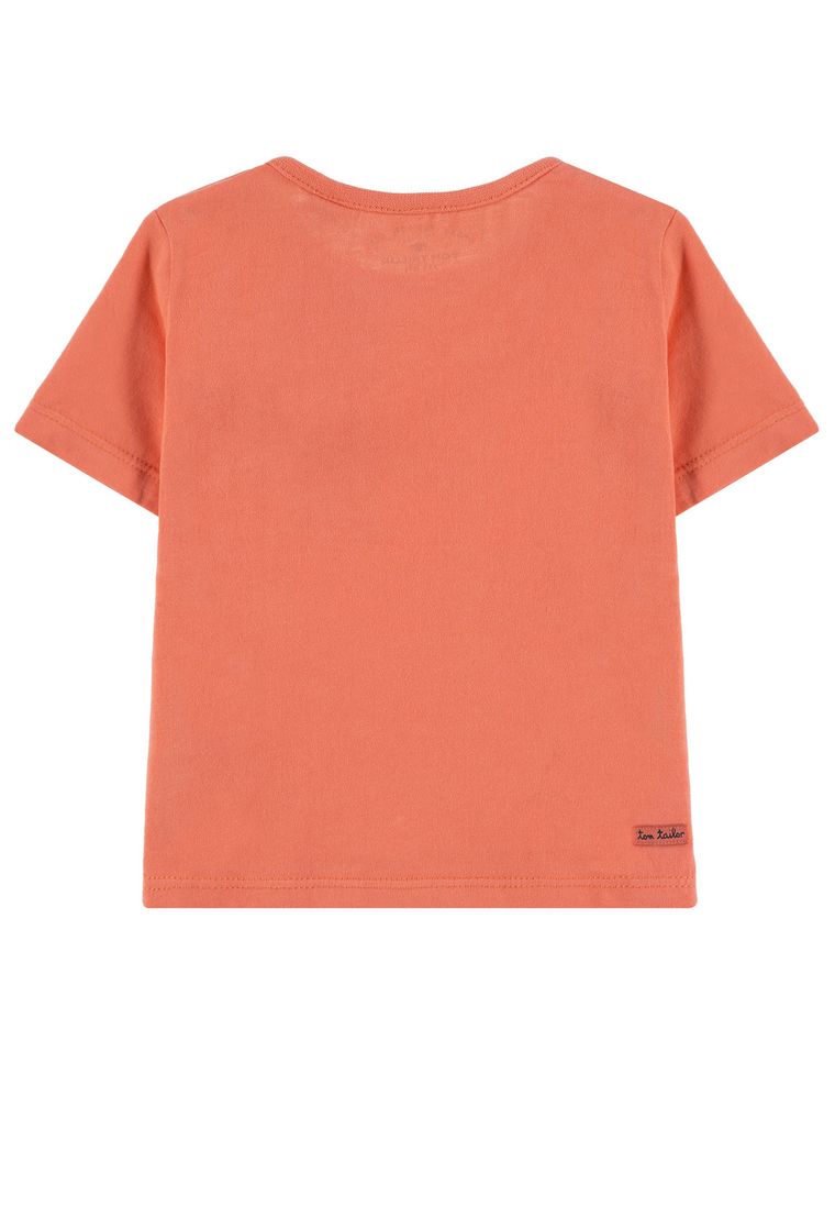 T-shirt dziewczęcy, koralowy, Tom Tailor