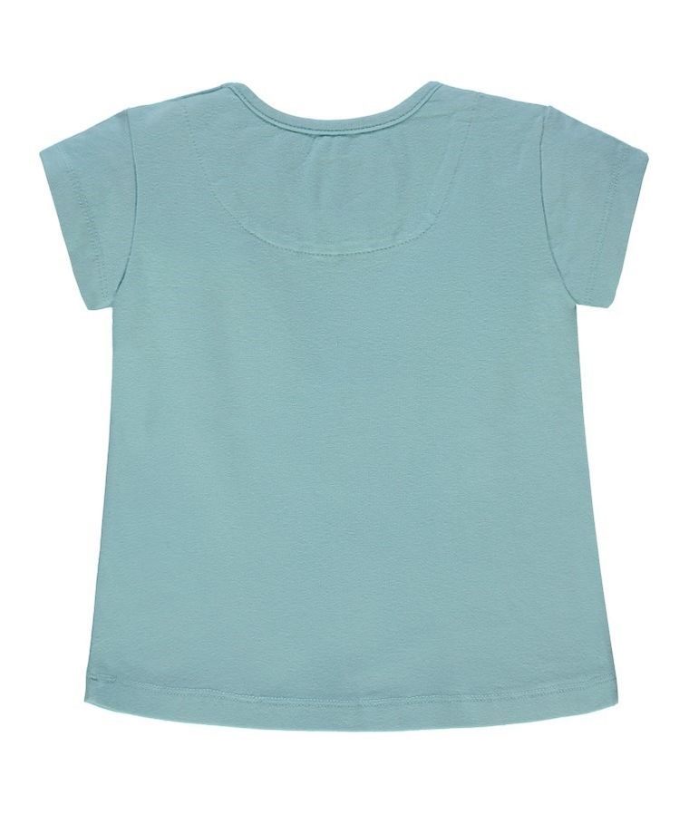 T-shirt dziewczęcy, miętowy, Kanz