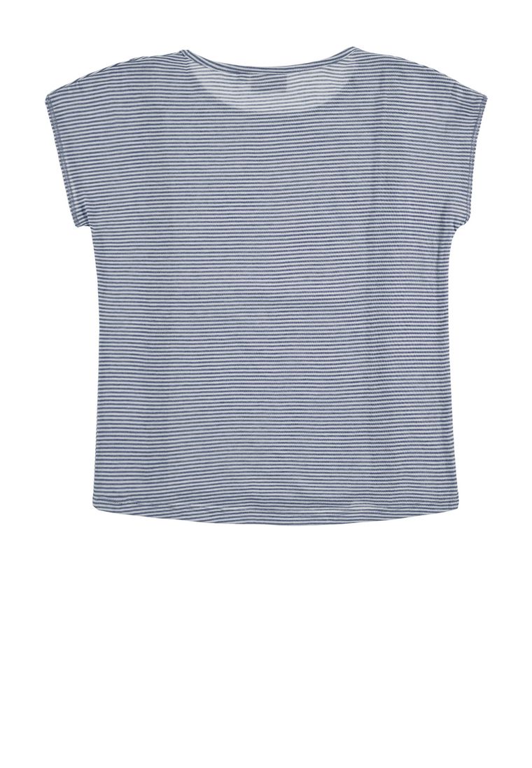 T-shirt dziewczęcy, niebieski, Tom Tailor